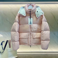 Pink puffer jacket