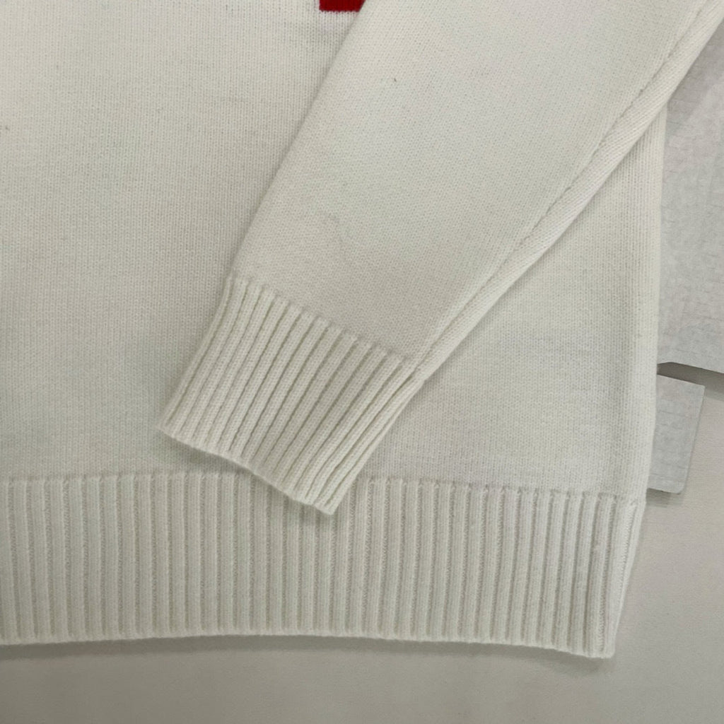 Herz-Logo Strickpullover