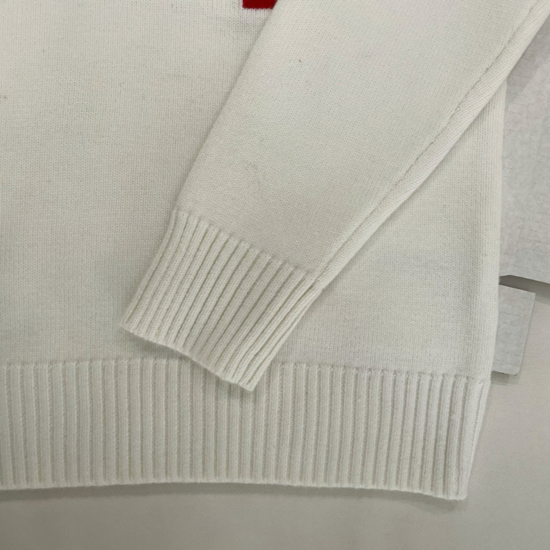Herz-Logo Strickpullover
