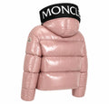 HOODED LETTER COAT PINK
