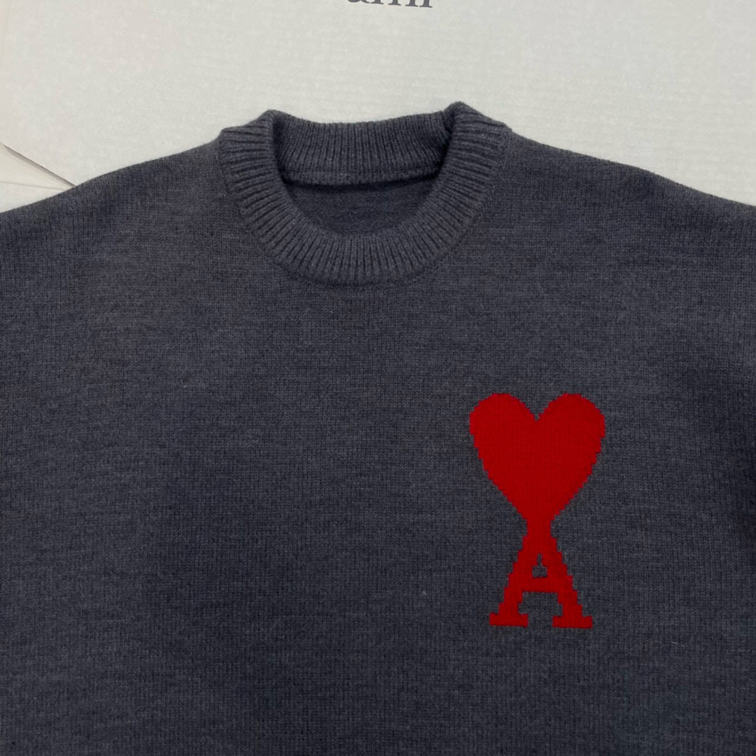 Herz-Logo Strickpullover