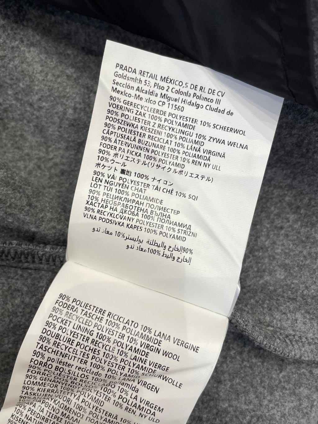 Graue Fleece-Reißverschlussjacke