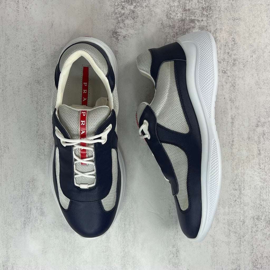 Blue high-performance sneakers