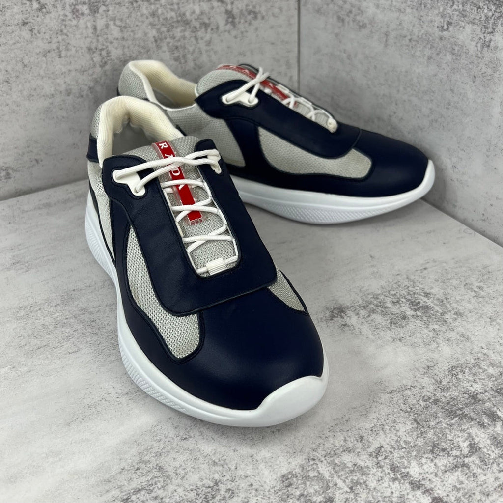 Blue high-performance sneakers