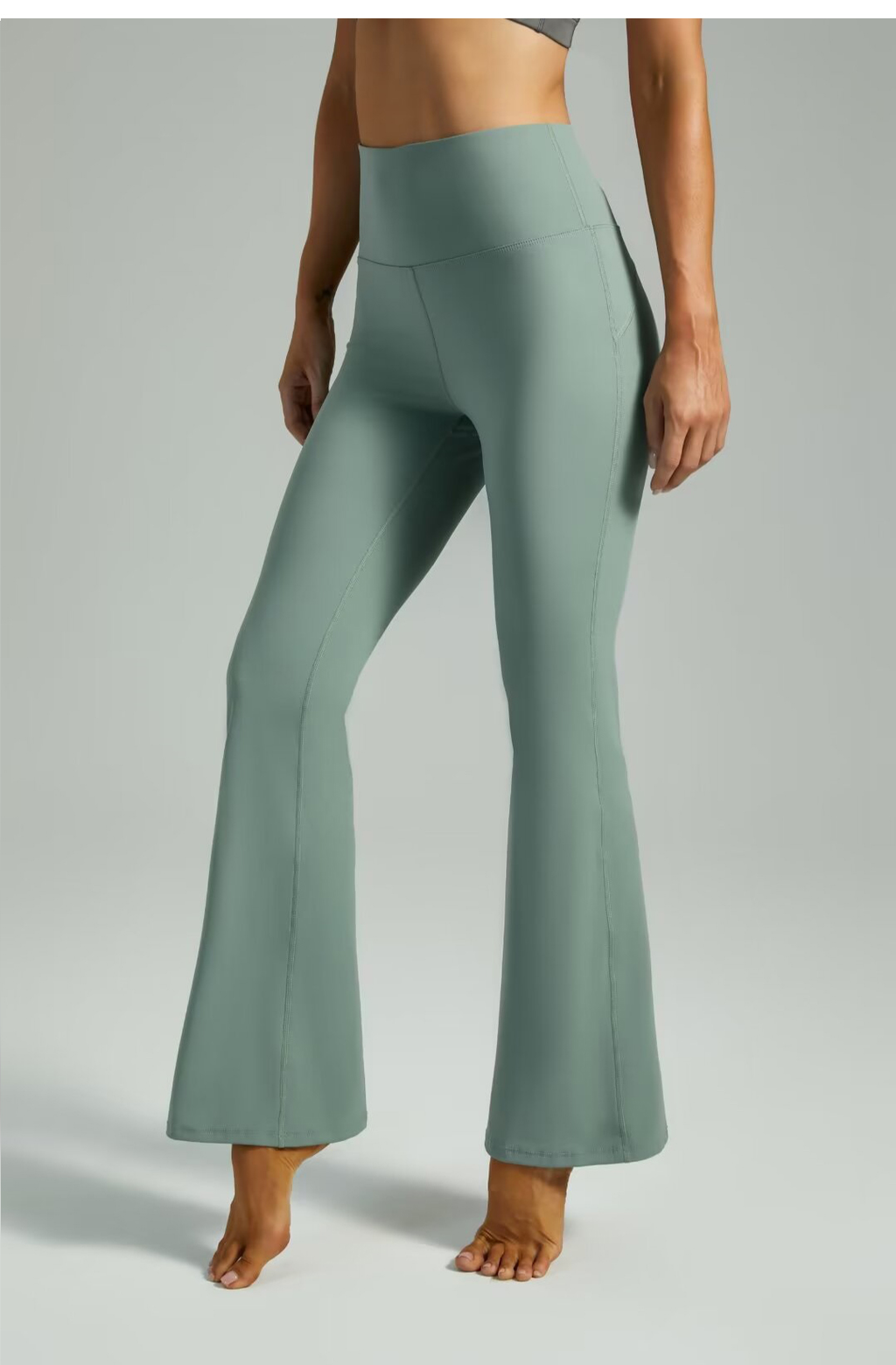 High-Waist Schlag-Leggings