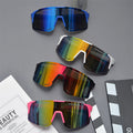 Gafas de sol deportivas con escudo de gran tamaño