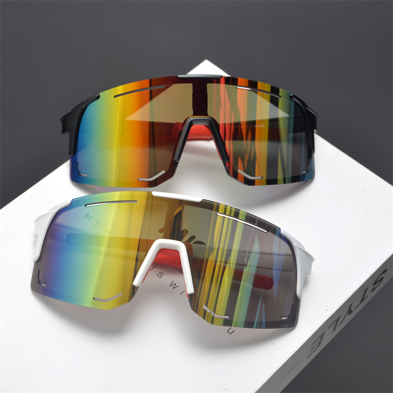Gafas de sol deportivas con escudo de gran tamaño