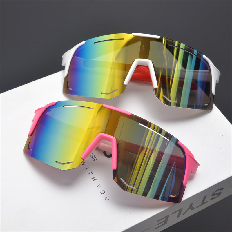 Gafas de sol deportivas con escudo de gran tamaño