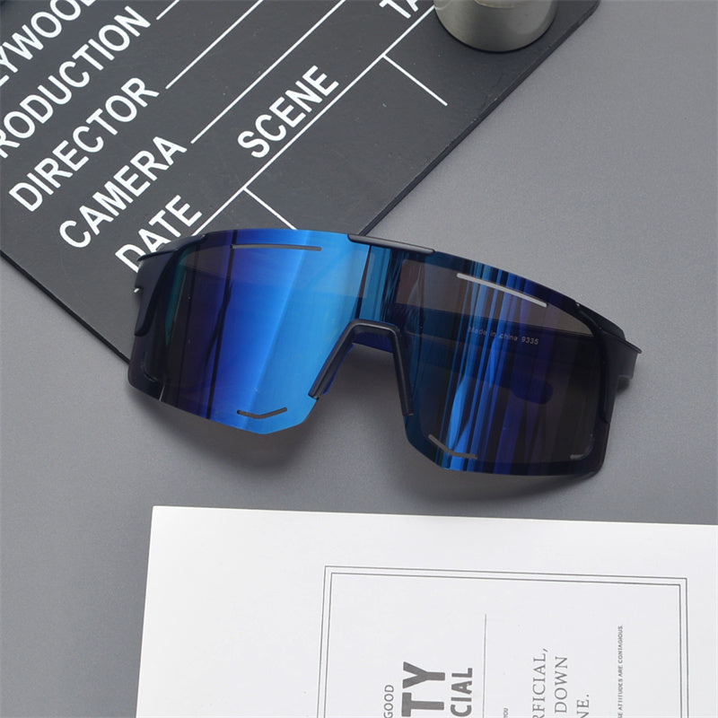 Gafas de sol deportivas con escudo de gran tamaño