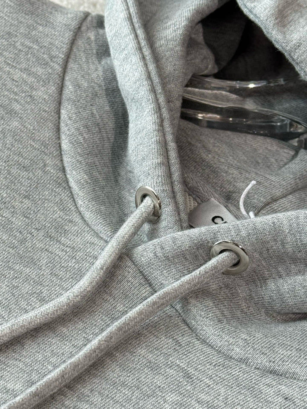 Sudadera con capucha y logo gris