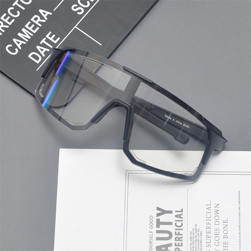 Gafas de sol deportivas con escudo de gran tamaño