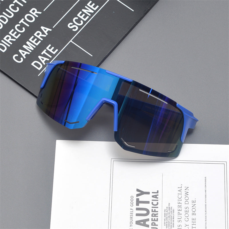 Gafas de sol deportivas con escudo de gran tamaño