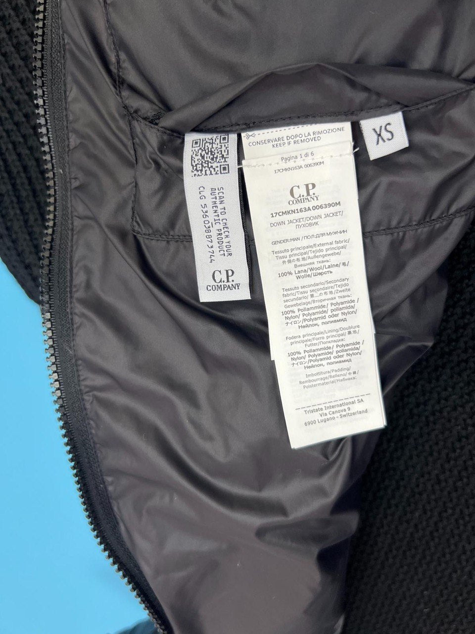 Hybrid down quilted jacket