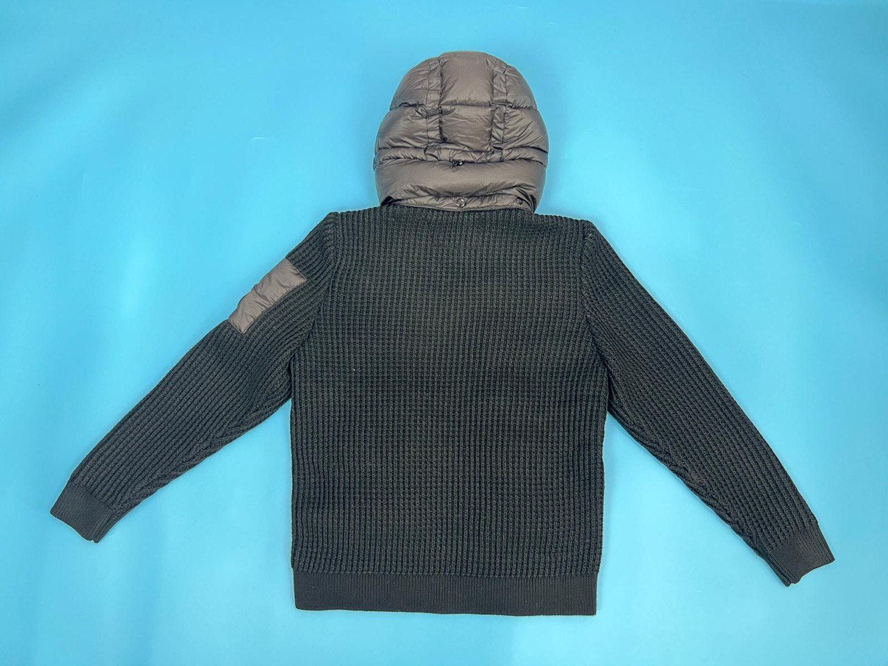 Hybrid down quilted jacket