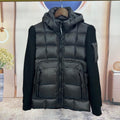 Hybrid down quilted jacket