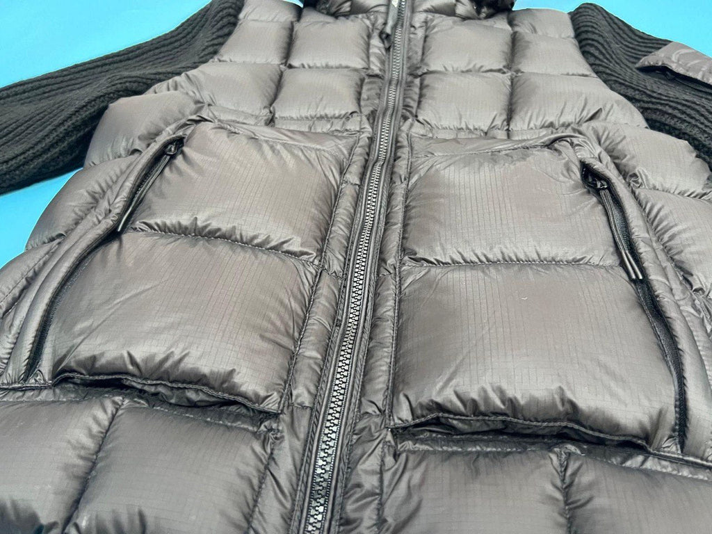 Hybrid down quilted jacket