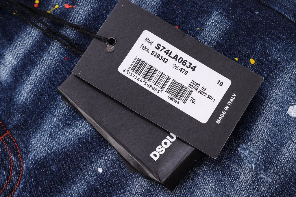 Schmal geschnittene Jeans im Used-Look