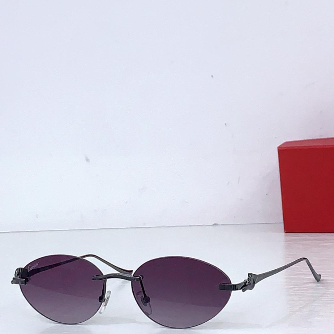 Luxuriöse ovale randlose Sonnenbrille