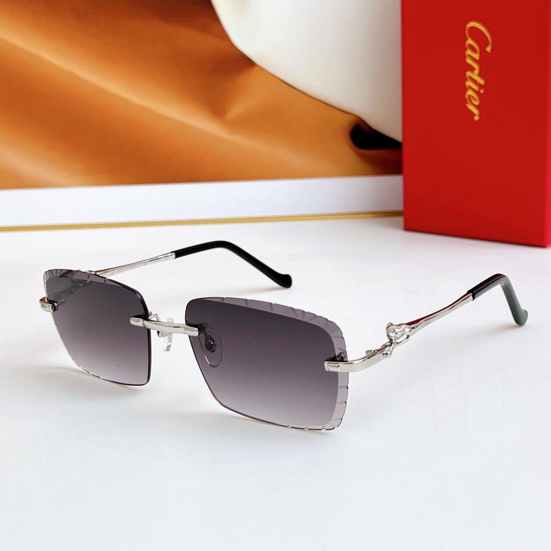 Randlose Sonnenbrille mit Schnittkante