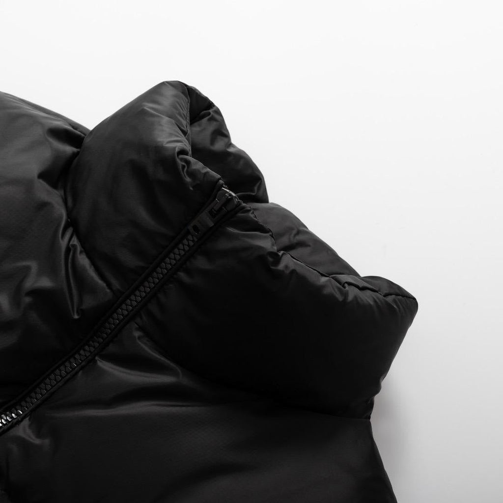 Unisex quilted jacket with skeleton design