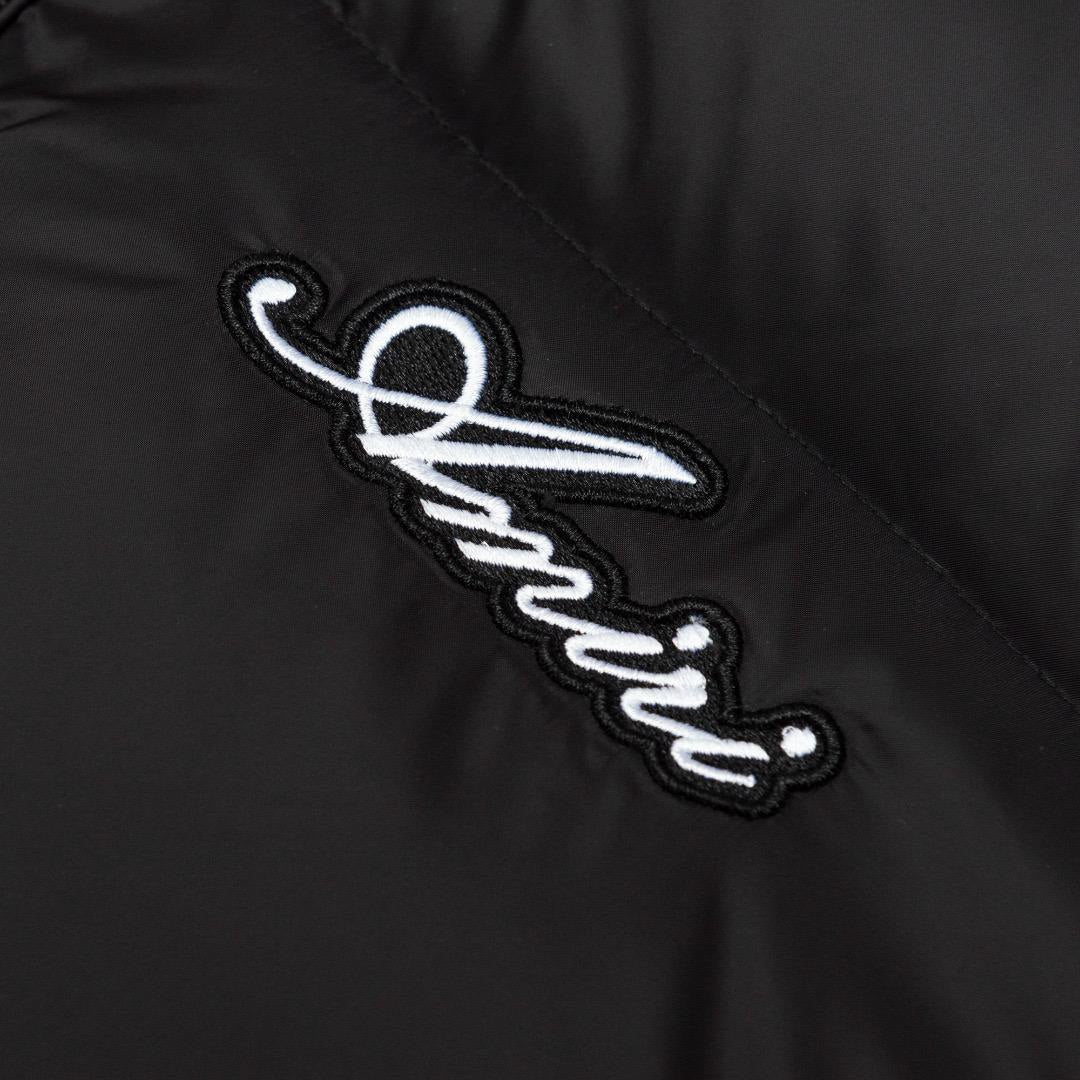 Unisex quilted jacket with skeleton design