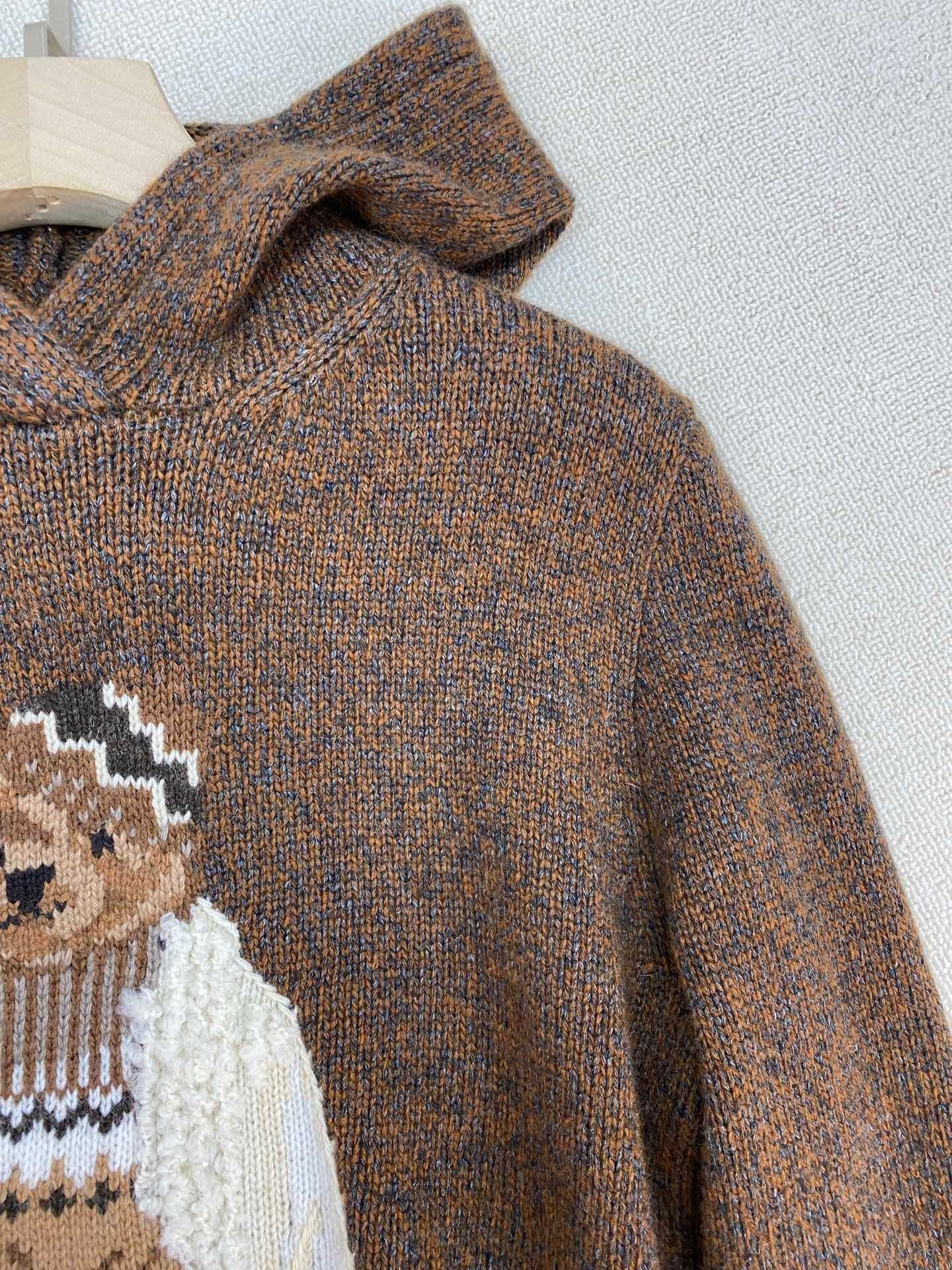 Brown Casual Bear Hoodie
