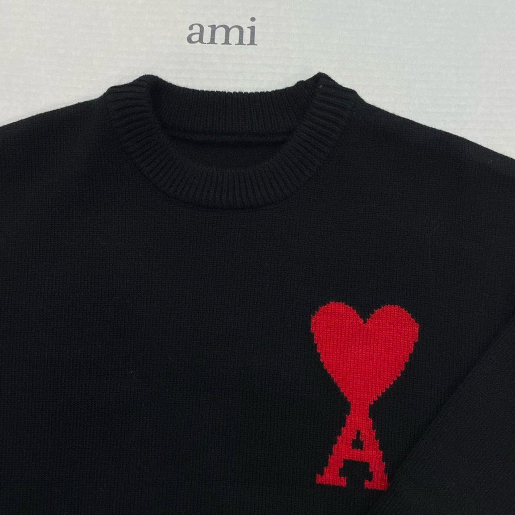 Herz-Logo Strickpullover