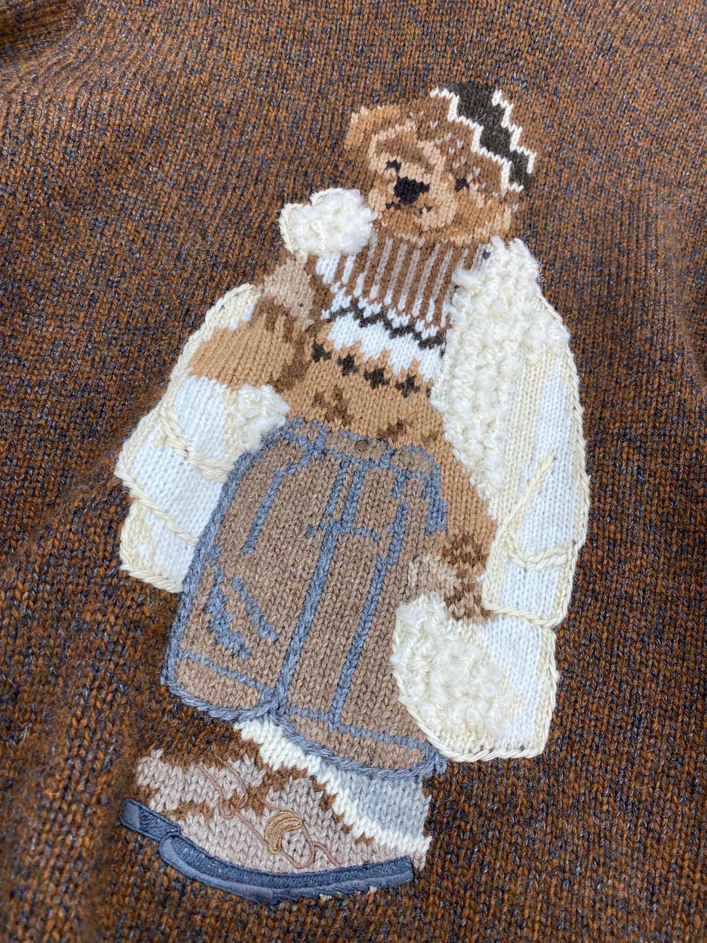 Brown Casual Bear Hoodie