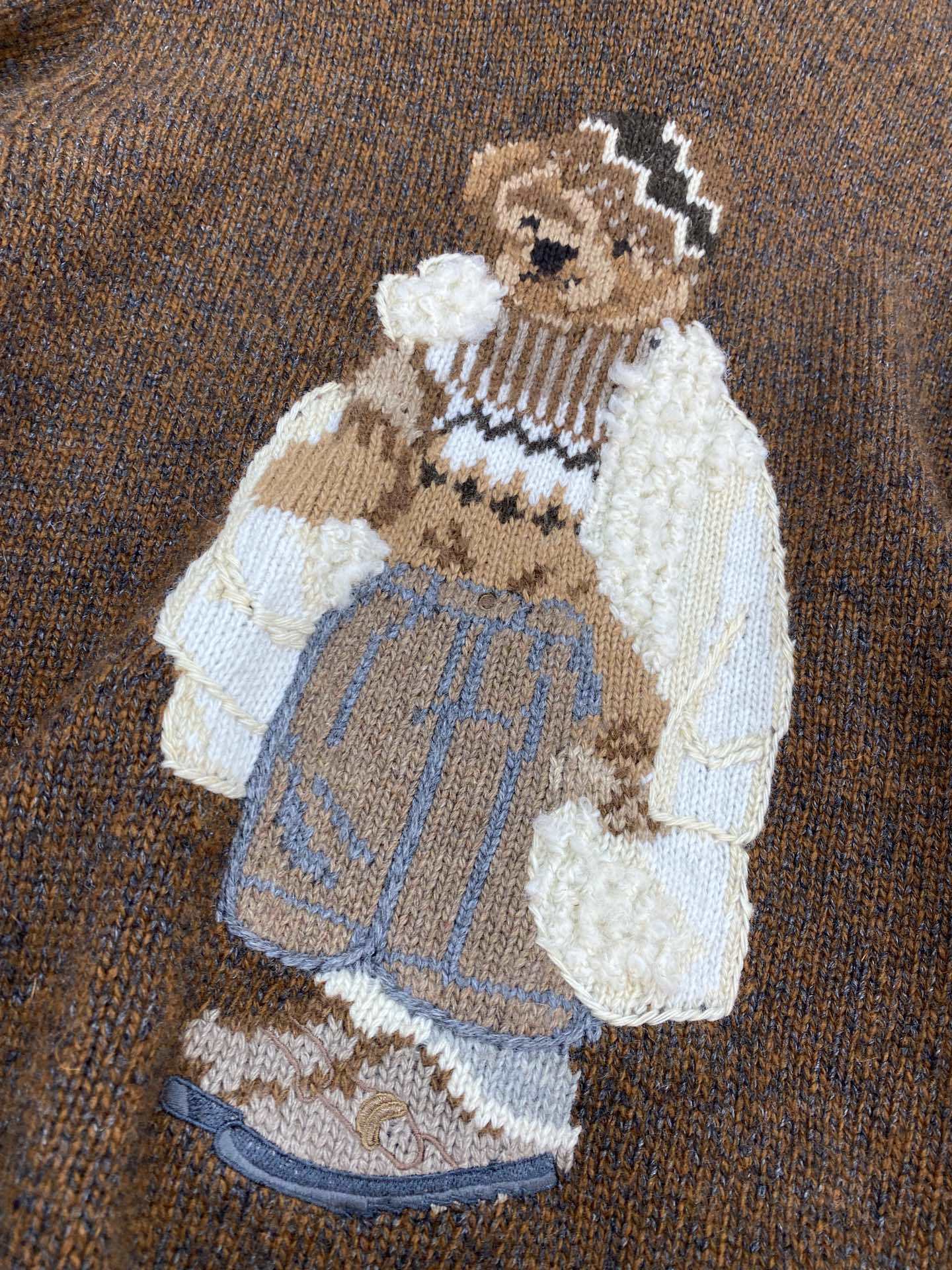 Brown Casual Bear Hoodie