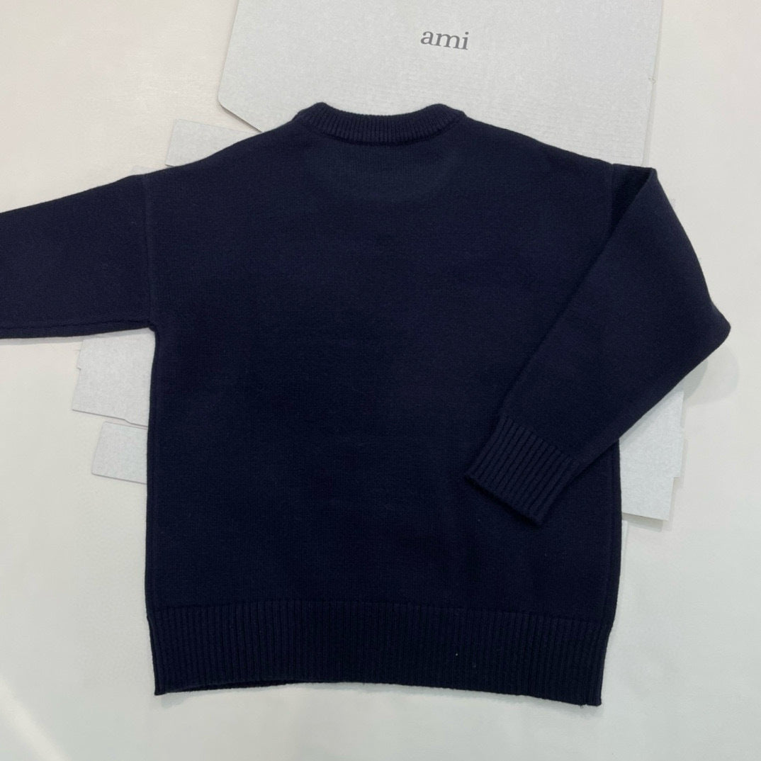 Herz-Logo Strickpullover