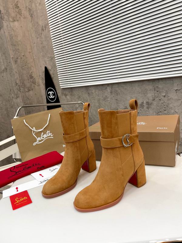 Botines de ante color camel para mujer