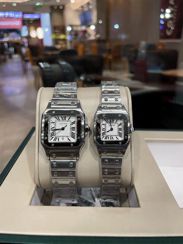 Square Case Steel Watch
