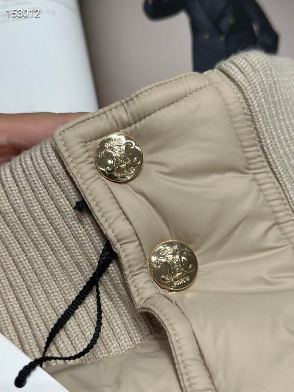 Chaqueta acolchada beige