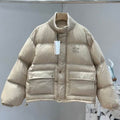 Chaqueta acolchada beige