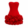 Rose Petal Corset Mini Dress - Avenor