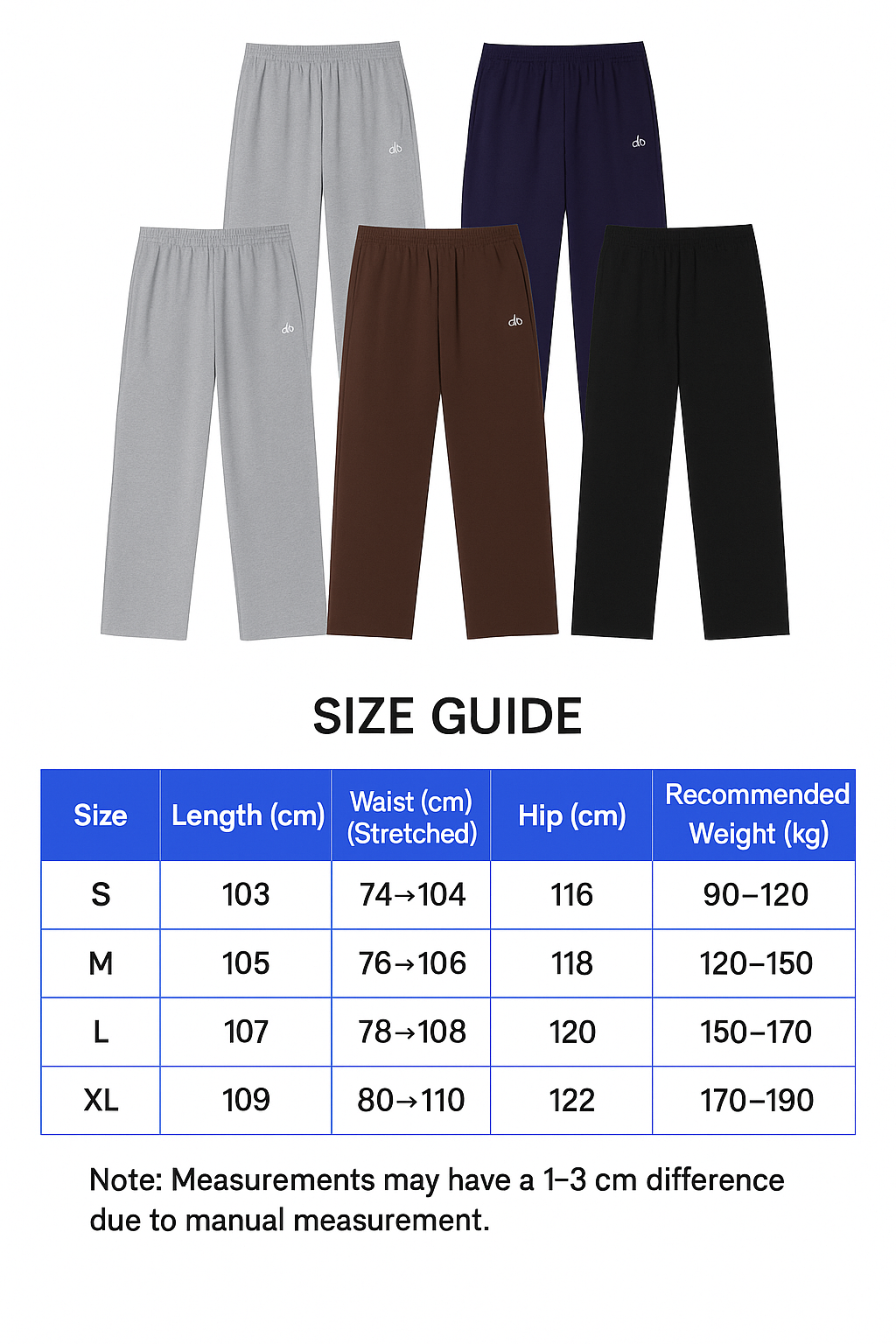 Pantalones deportivos de pierna ancha