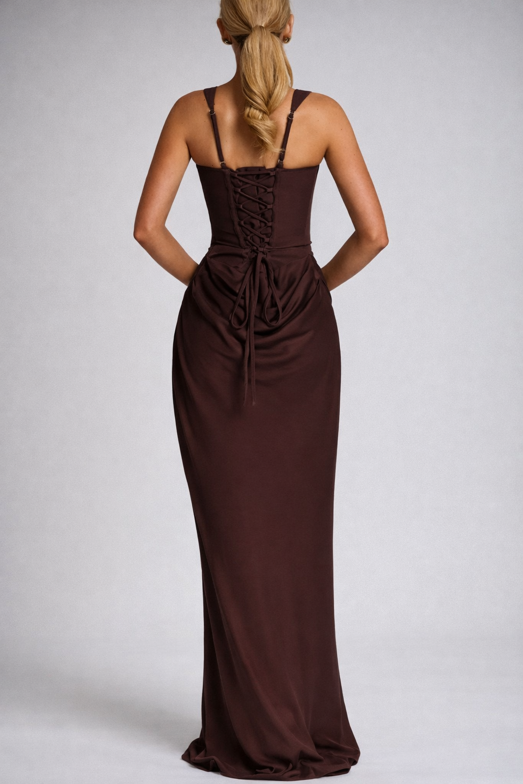 Sculpted Square-Neck Maxi Dress - Avenor