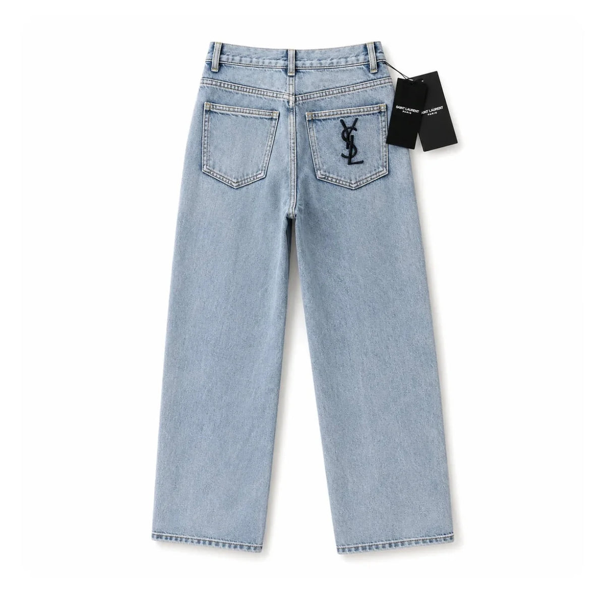 High-wasted jeans