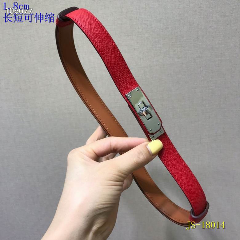 Roter verstellbarer Ledergürtel 18 MM