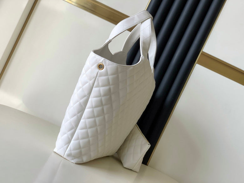 Bolso tote de piel negra