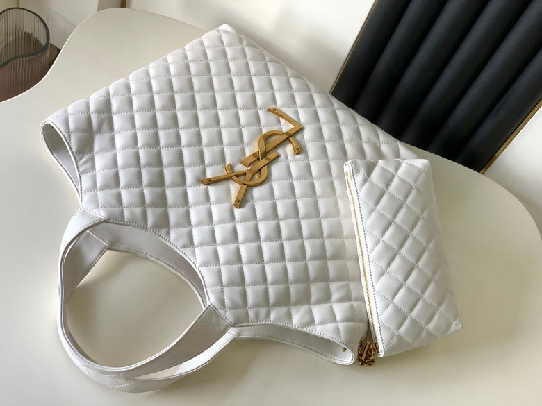 Bolso tote de piel negra