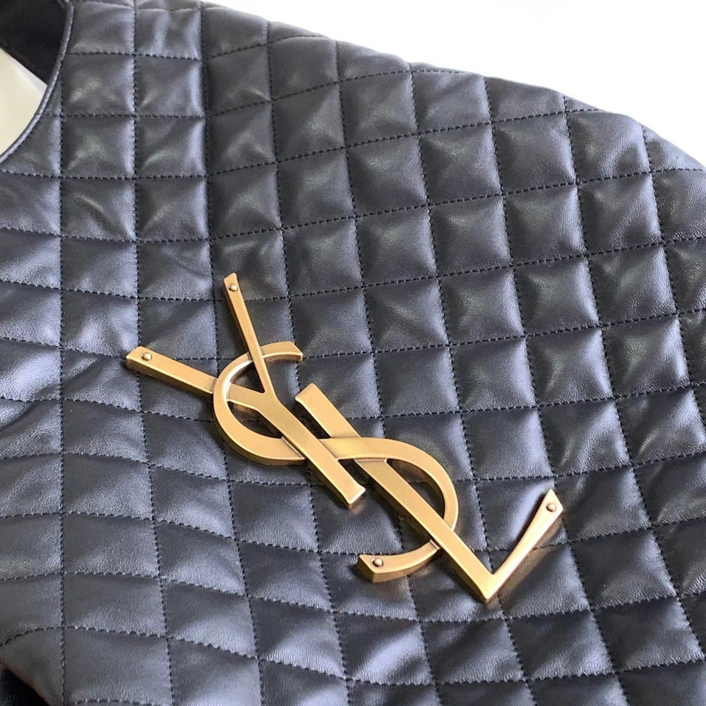 Bolso tote de piel negra