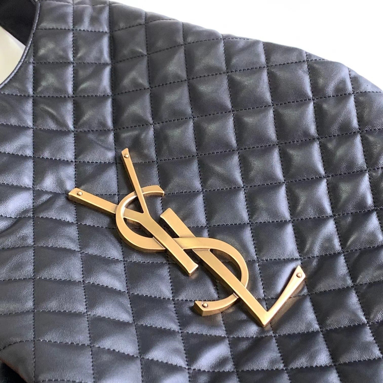 Bolso tote de piel negra