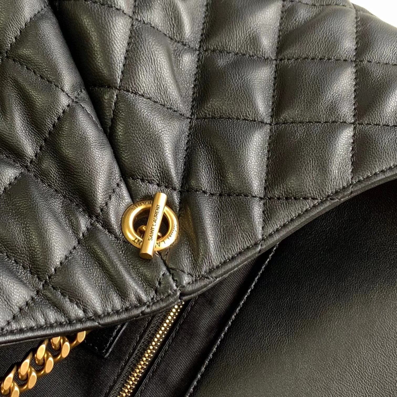 Bolso tote de piel negra