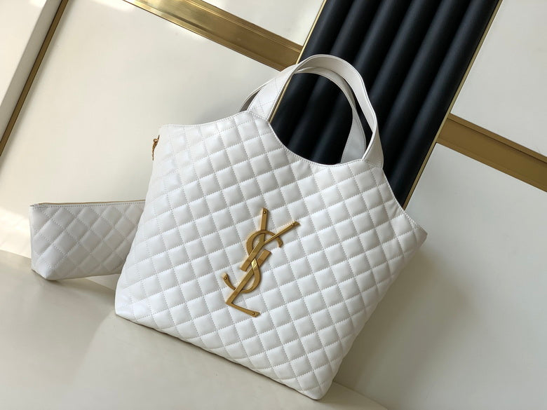 Bolso tote de piel negra