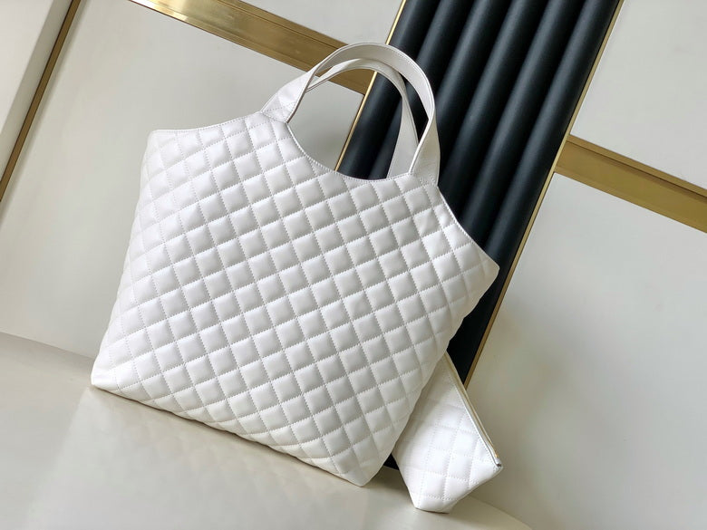Bolso tote de piel negra