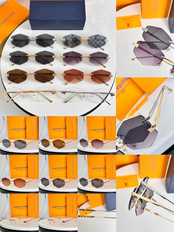 Randlose geometrische Sonnenbrille