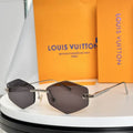 Randlose geometrische Sonnenbrille