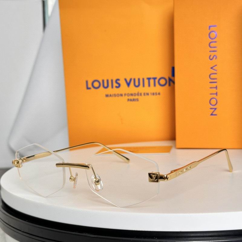 Rimless Geometric Sunglasses