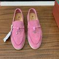 Wildleder-Loafer in Rosé